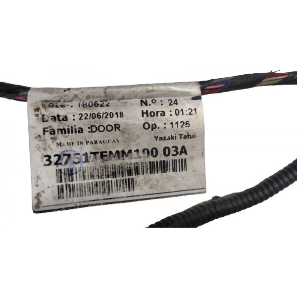 Chicote Porta Dianteiro Esquerdo Honda Civic G10 2017 A 2021