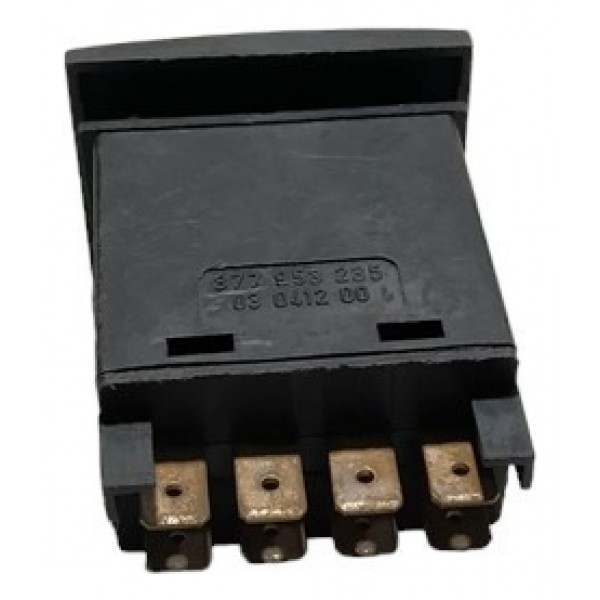 Botão De Emergência Pisca Alerta Vw 377953235 A70 Preto