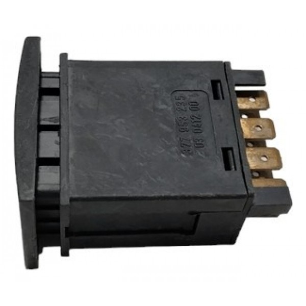 Botão De Emergência Pisca Alerta Vw 377953235 A70 Preto