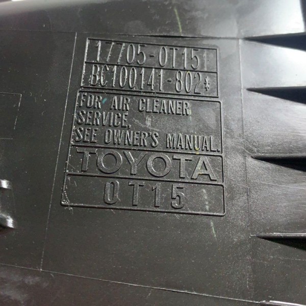 Tampa Caixa Filtro De Ar Toyota Corolla 1.8 2018