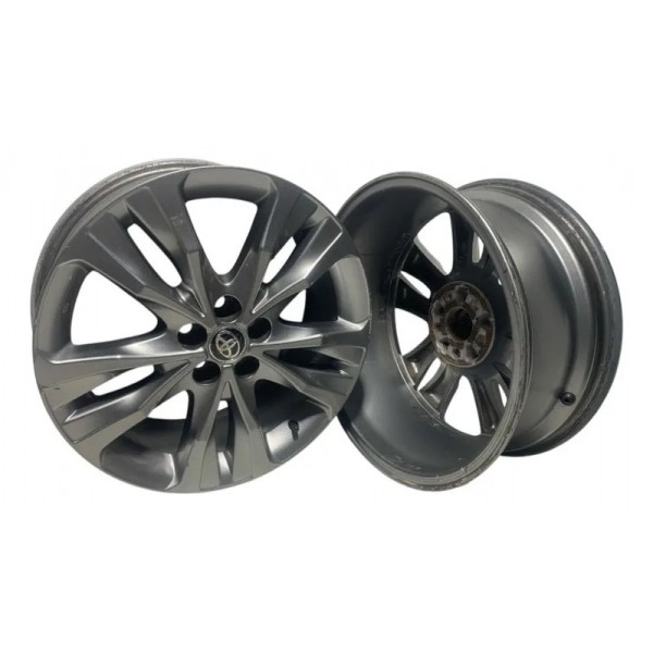Par Rodas Aro 16 Toyota Corolla Xei 2018/2019 Original Prateado