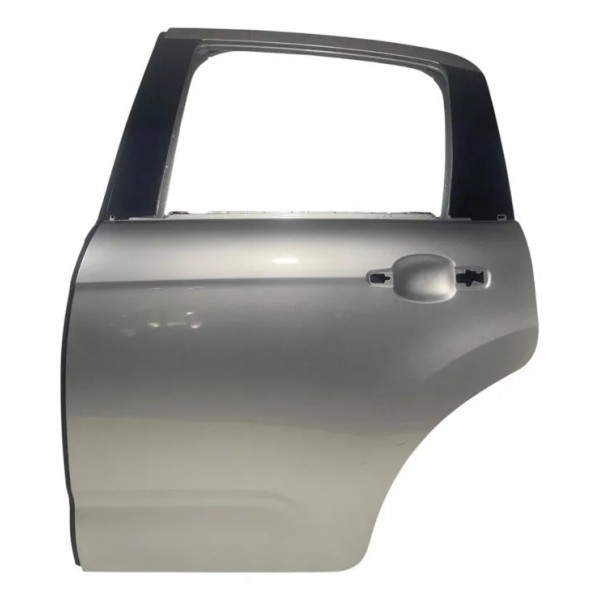 Porta Traseira Esquerda Citroen C3 1.5 2013/2020 Traseira Esquerdo Prateado