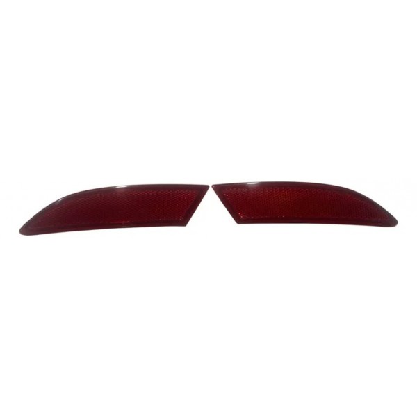 Par Refletor Parachoque Ford Focus 2013/2019 Original Vermelho